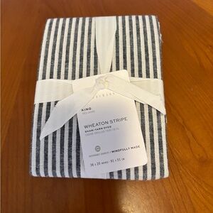 NWT Pottery Barn Wheaton Stripe King Sham